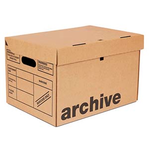 Cajas de cartón para documentación